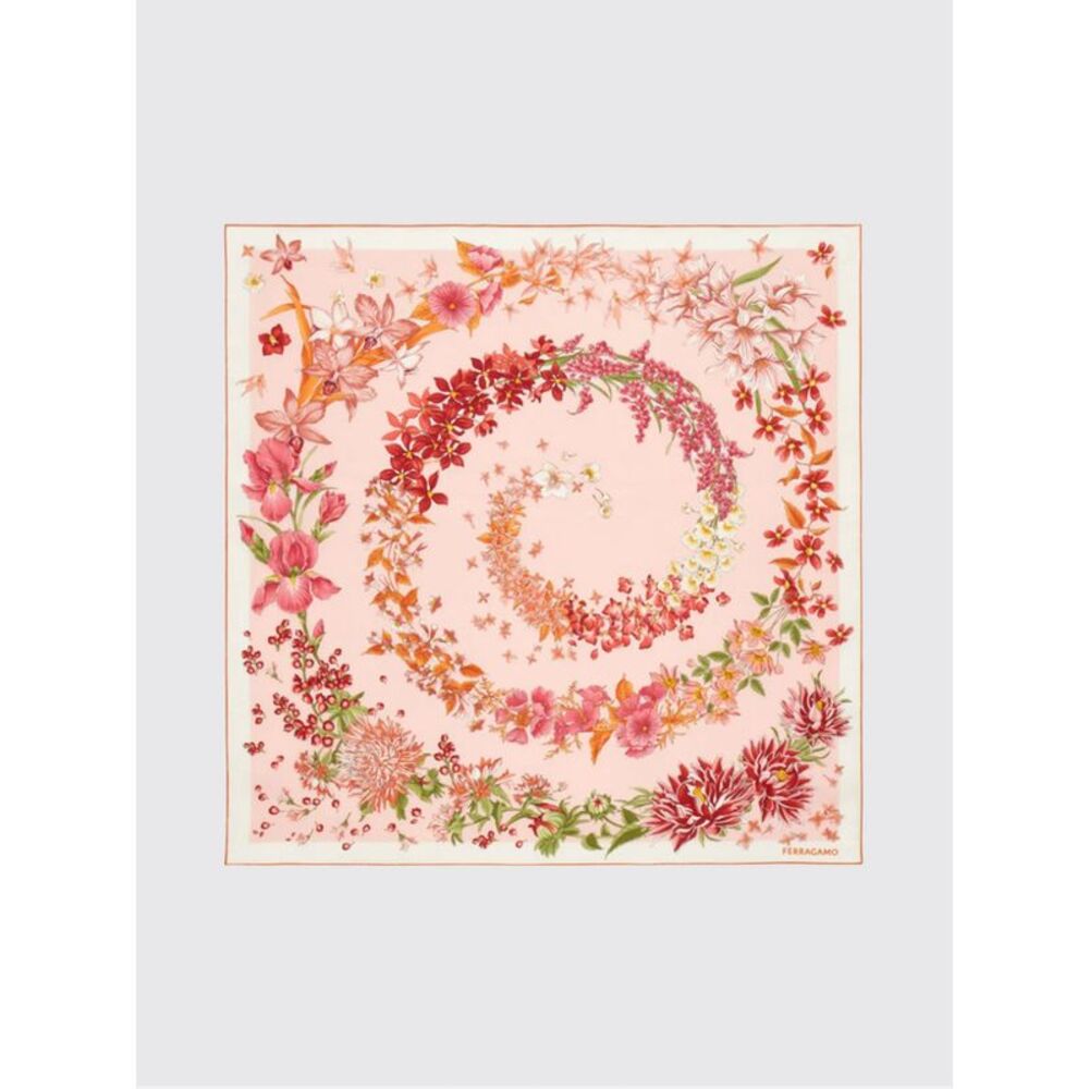 Ferragamo Women Eden Floral Print Silk Square Scarf Ferragamo
